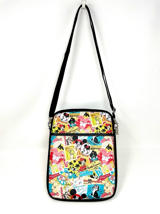 Disney Handbags - Disney Parks Mickey Mouse Classic Collage Pattern Crossbody Bag Purse iPad case